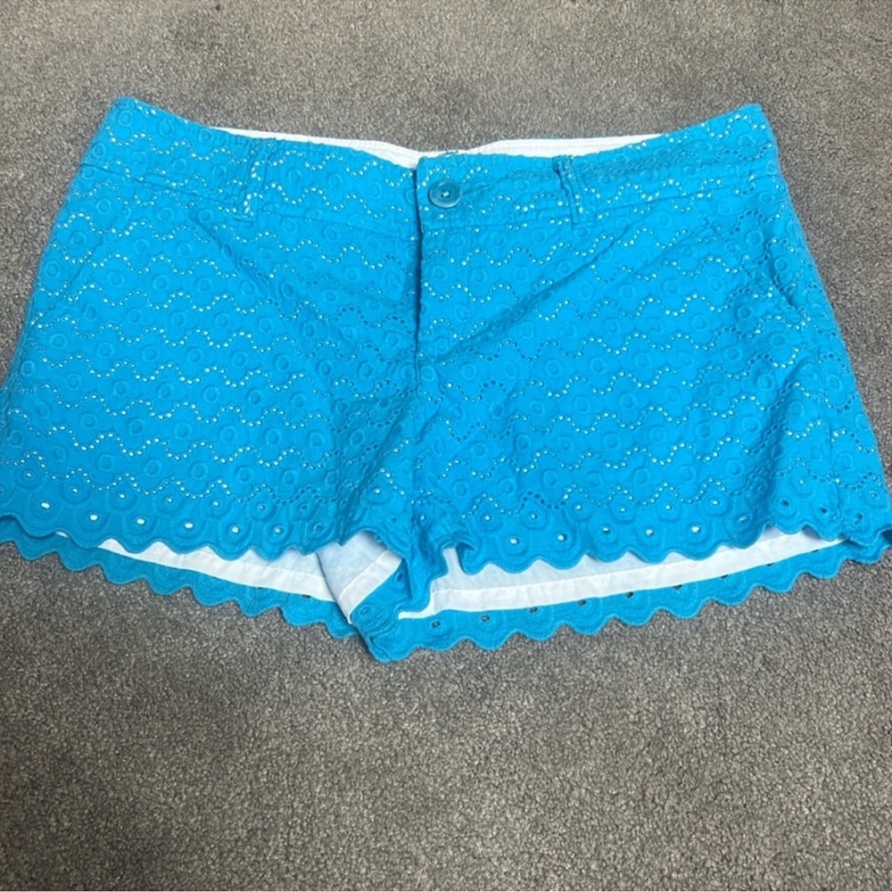 Lilly Pulitzer Blue Eyelet Shorts